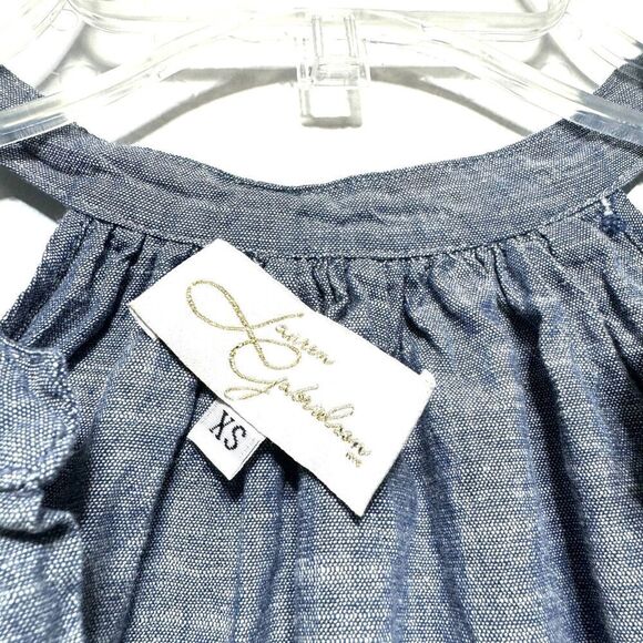 Lauren Gabrielson Dress Tank Top Blue Mini Short Sundress Casual Womens size XS - Picture 4 of 5